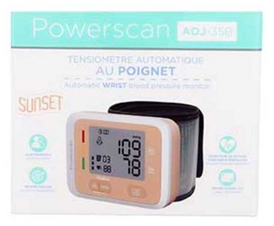 Powerscan AOJ-35B automaattinen ranteesta mitattava verenpainemittari - Väri: Oranssi auringonlasku