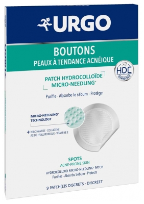 Urgo Boutons Patch Hydrocolloïde Micro-Needling 9 Patchs