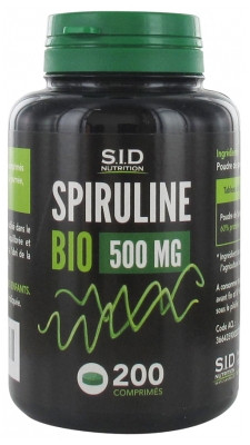S.I.D Nutrition Spirulina Organic 500 mg 200 Tabletek