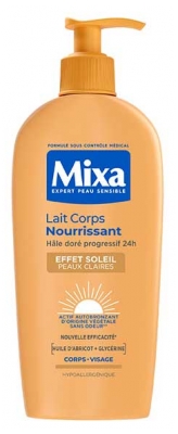 Mixa Intensiv Tør Hud Nærende Bodylotion med Soleffekt til Lys Hud 250 ml