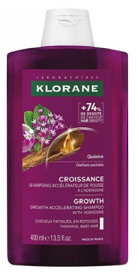 Klorane Croissance Shampoing Accélérateur de Pousse Quinine 400 ml