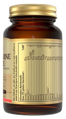 Solgar Multivitamine Homme 60 Gélules Végétales