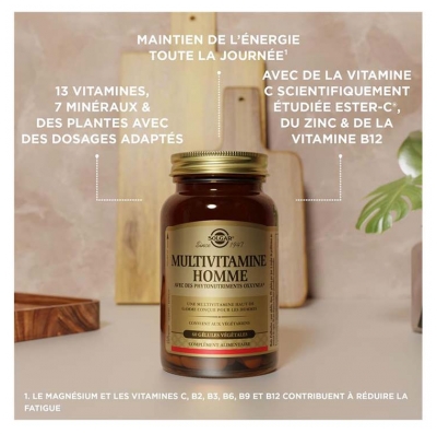 Solgar Multivitamine Homme 60 Gélules Végétales