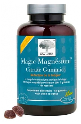 New Nordic Magic Magnésium Citrate 60 Gummies