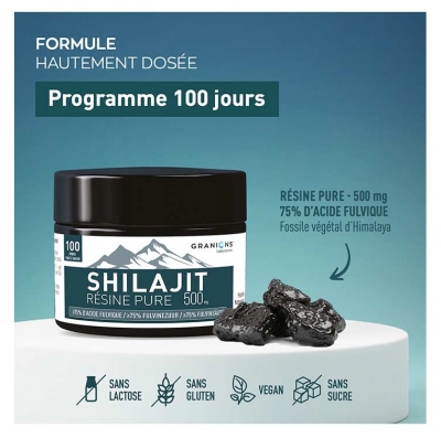 Granions Shilajit Résine Pure 500 mg 50 g
