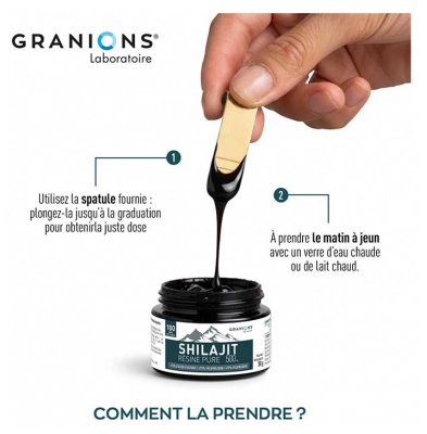 Granions Shilajit Résine Pure 500 mg 50 g