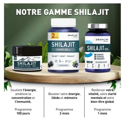 Granions Shilajit Résine Pure 500 mg 50 g