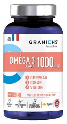 Granions Oméga 3 1000 mg 60 Capsules Molles