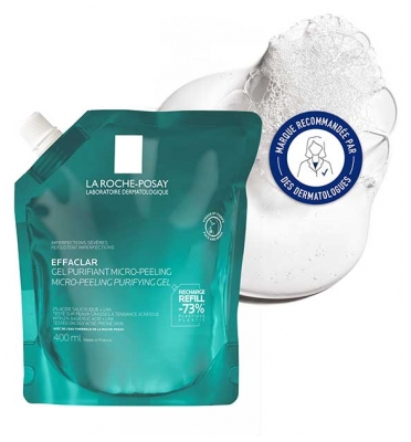 La Roche-Posay Effaclar Gel Purifiant Micro-Peeling Éco-Recharge 400 ml