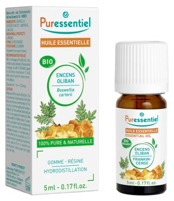 Puressentiel Boswellia carterii (Frankincense) luomu eteerinen öljy 5 ml