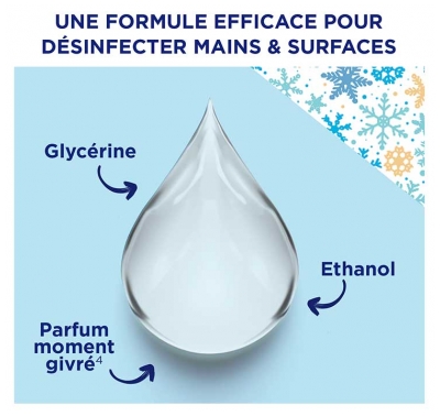 Baccide Spray Anti-Viral Désinfactant Mains et Surfaces Moment Givré 100 ml