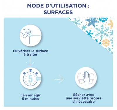 Baccide Spray Anti-Viral Désinfactant Mains et Surfaces Moment Givré 100 ml