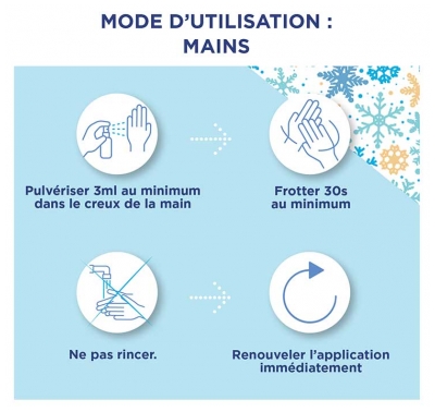 Baccide Spray Anti-Viral Désinfactant Mains et Surfaces Moment Givré 100 ml