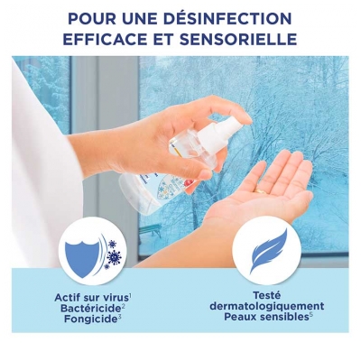 Baccide Spray Anti-Viral Désinfactant Mains et Surfaces Moment Givré 100 ml