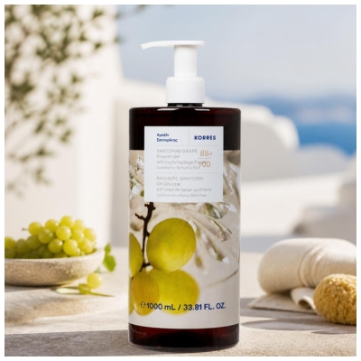 Korres Gel de Duș St. Santorini Grape 1L