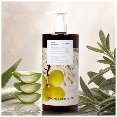 Korres Gel Douche Raisin de Santorin 1L