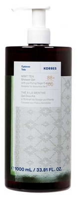 Korres Gel de Banho Chá de Menta 1 L