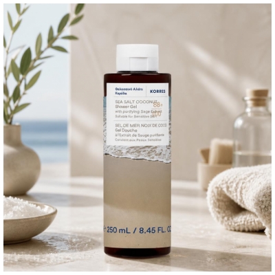 Korres Gel de Duș Sare de Mare și Nucă de Cocos 250 ml