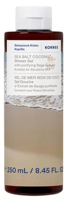 Korres Gel Douche Sel de Mer Noix de Coco 250 ml