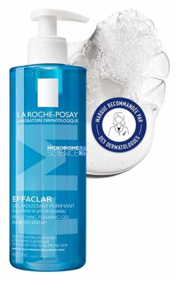 La Roche-Posay Effaclar Gel Moussant Purifiant Lot de 2 x 400 ml