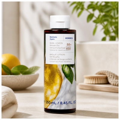 Korres Gel Douche Basilic Citron 250 ml