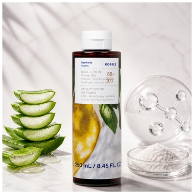Korres Gel Douche Basilic Citron 250 ml