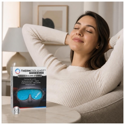 Bausch + Lomb ThermCool & Hot Masque Oculaire & Tempes 1 Poche de Billes