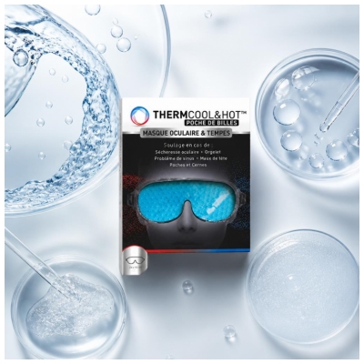 Bausch + Lomb ThermCool & Hot Masque Oculaire & Tempes 1 Poche de Billes