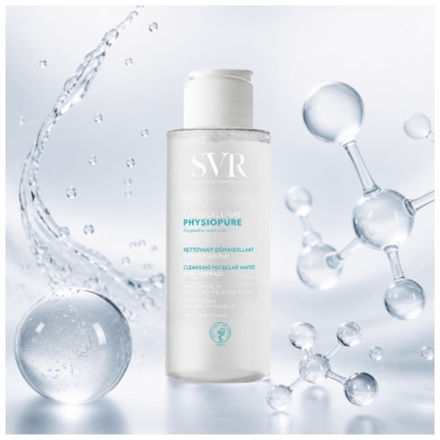 SVR Physiopure Eau Micellaire Nettoyant Démaquillant Pureté Douceur 100 ml