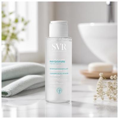 SVR Physiopure Mizellenwasser Reinigendes Abschminkwasser Sanfte Reinheit 100 ml