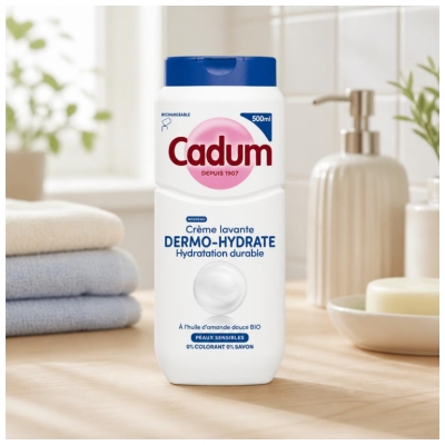 Cadum Navulbare Langhoudende Hydratatie Douchecrème 450 ml