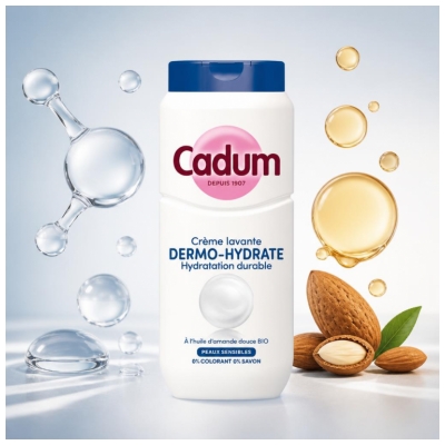Cadum Navulbare Langhoudende Hydratatie Douchecrème 450 ml