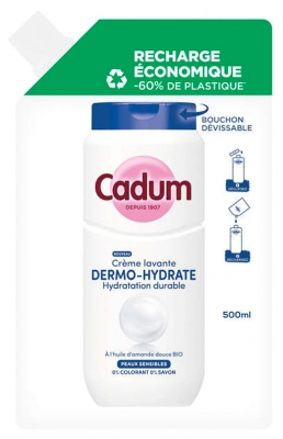 Cadum Crème Lavante Dermo-Hydrate Éco-Recharge 500 ml