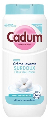 Cadum Crème Lavante Surdoux Fleur de Coton 500 ml