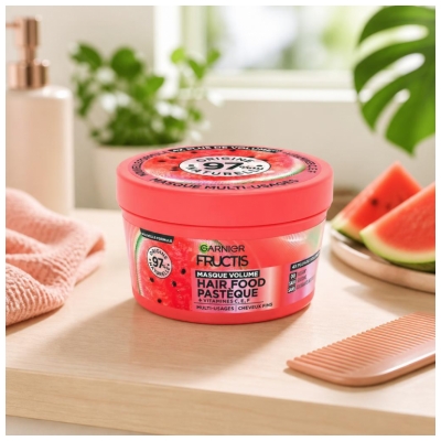 Garnier Fructis Hair Food Pepene Verde Mască Volum 320 ml