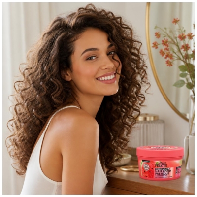 Garnier Fructis Hair Food Pepene Verde Mască Volum 320 ml