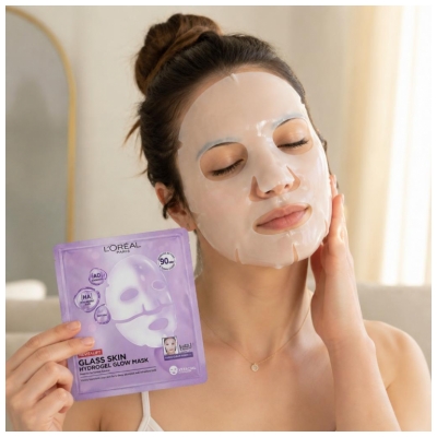 L'Oréal Paris Revitalift Filler Masque Hydrogel Éclat Effet Glass Skin 4 Masques