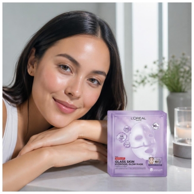 L'Oréal Paris Revitalift Filler Masque Hydrogel Éclat Effet Glass Skin 4 Masques