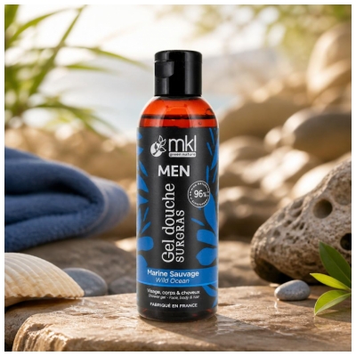 MKL Green Nature Men Gel Douche Surgras Marine Sauvage 100 ml