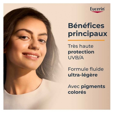 Eucerin Sun Protection Sun Hydro Protect Fluide Ultra-Léger Teinté SPF50+ 50 ml