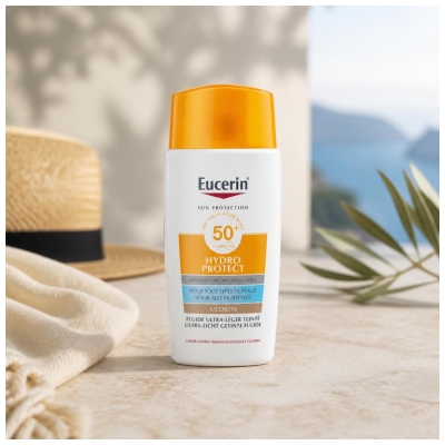 Fluid Eucerin Sun Protection Sun Hydro Protect Ultra-Ușor Colorat SPF50+ 50 ml