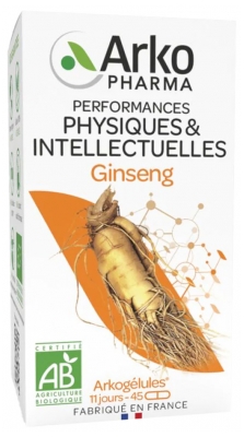 Arkopharma Arkogélules Økologisk Ginseng 45 Kapsler