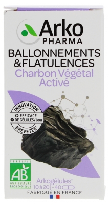 Arkopharma Arkogélules Charbon Végétal Activé Bio 40 Gélules