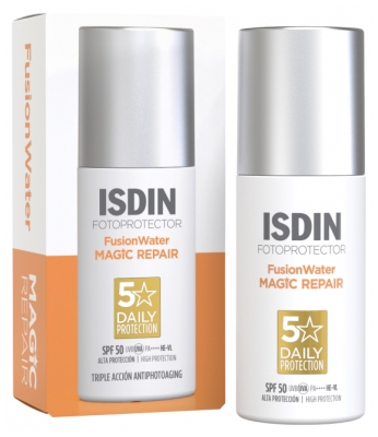 Isdin Fotoprotector Fusion Water Magic Repair Crème Solaire SPF50 50 ml