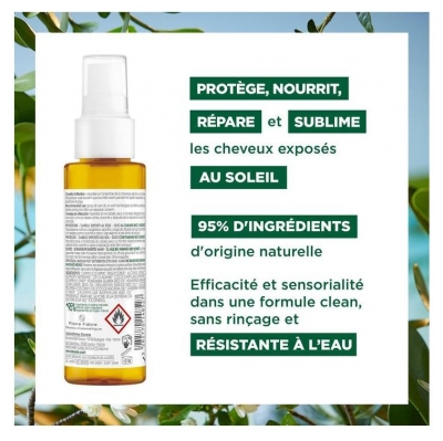Klorane Protection Cheveux au Soleil Huile au Tamanu Bio et au Monoï 100 ml