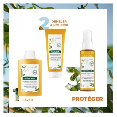 Klorane Protection Cheveux au Soleil Huile au Tamanu Bio et au Monoï 100 ml