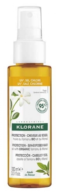 Klorane Protection Cheveux au Soleil Huile au Tamanu Bio et au Monoï 100 ml