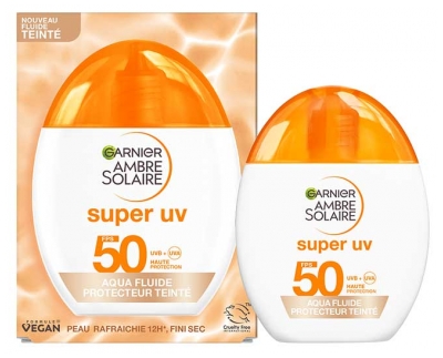 Garnier Ambre Solaire Super UV Aqua Fluide Protecteur Teinté SPF50 40 ml