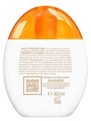 Garnier Ambre Solaire Super UV Aqua Fluide Protecteur Teinté SPF50 40 ml