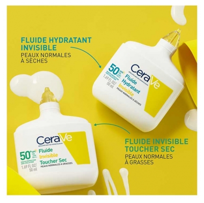 CeraVe Fluide Hydratant Invisible SPF50 50 ml